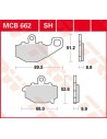 SH Series gesinterte Hinterrad-Bremsbeläge