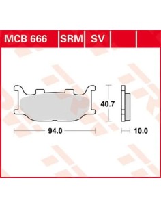 SV Series gesinterte Bremsbeläge