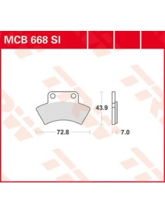 SI Series gesinterte Offroad-Bremsbeläge