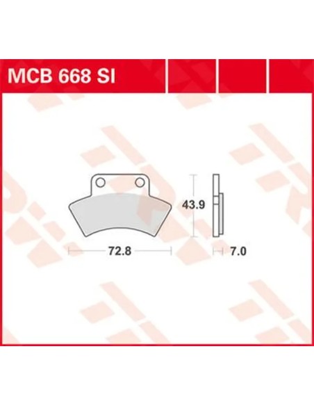 TRW Bremsbeläge & Bremsbacken für POLARIS TRAIL BOSS 250 2X4 1985-1999