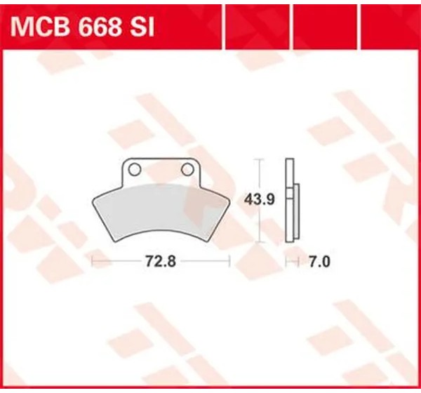 TRW Bremsbeläge & Bremsbacken für POLARIS TRAIL BOSS 250 2X4 1985-1999