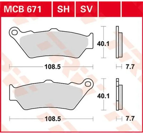 TRW Bremsbeläge & Bremsbacken für YAMAHA XT 660 R 2004-2016