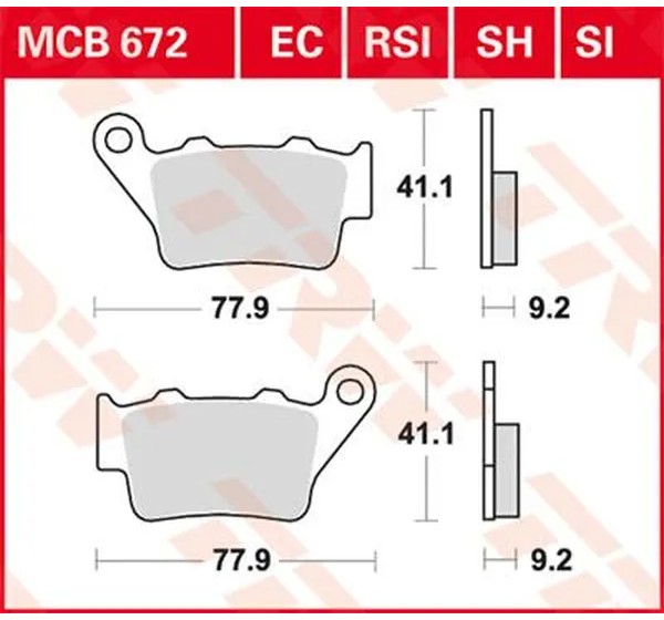 TRW Bremsbeläge & Bremsbacken für HUSQVARNA CR 125 1995-2013