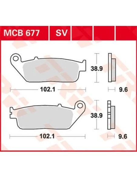 TRW Bremsbeläge & Bremsbacken für HONDA VT 750 C 1997-2009
