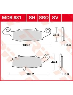 SV Series gesinterte Bremsbeläge