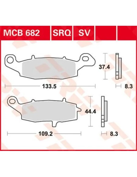 TRW Bremsbeläge & Bremsbacken für SUZUKI DL 650 ABS 2007-2024
