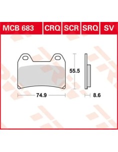 SV Series gesinterte Bremsbeläge