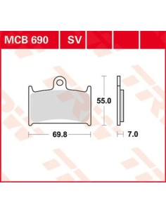 SV Series gesinterte Bremsbeläge