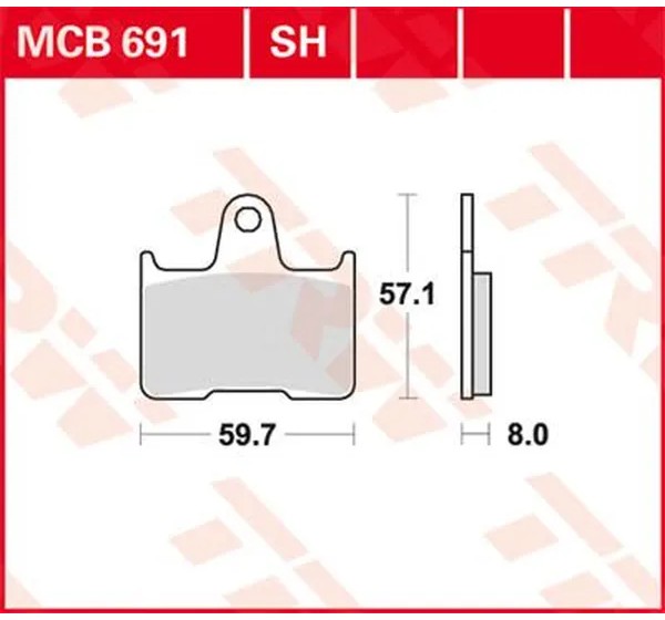 TRW Bremsbeläge & Bremsbacken für KAWASAKI ZZR 1400 ABS 2006-2020