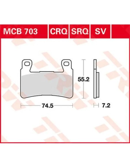 TRW Bremsbeläge & Bremsbacken für HYOSUNG GT 650 IR 2009-2017