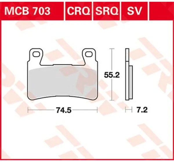 TRW Bremsbeläge & Bremsbacken für HYOSUNG GT 650 IR 2009-2017