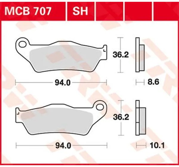 TRW Bremsbeläge & Bremsbacken für BMW R 850 R 1995-2006