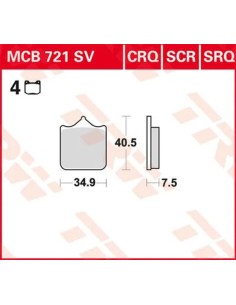 CRQ Series Race Karbon-Bremsbeläge