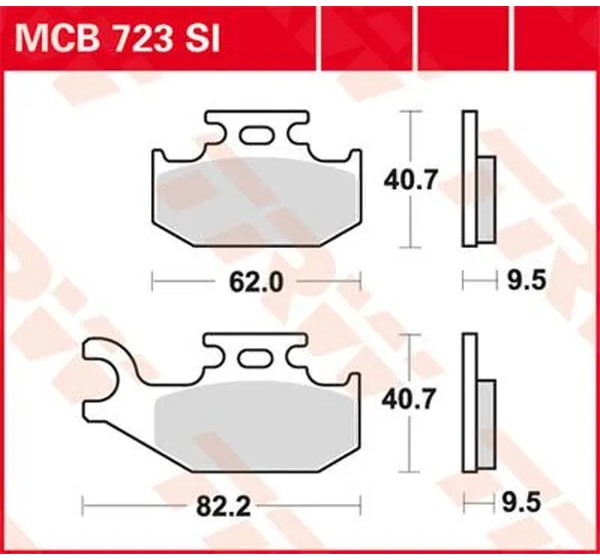 TRW Bremsbeläge & Bremsbacken für CAN AM (BRP) OUTLANDER 800 R EFI 4X4 2009-2015