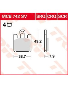 SV Series gesinterte Bremsbeläge