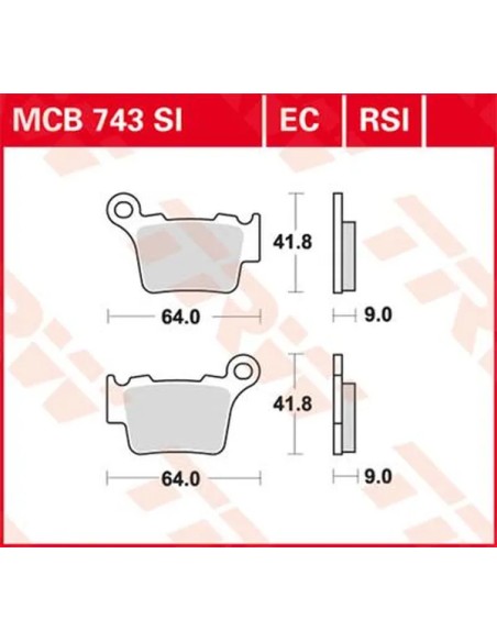 TRW Bremsbeläge & Bremsbacken für KTM EXC-F 250 2007-2023