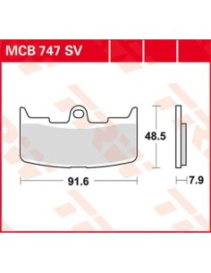 SV Series gesinterte Bremsbeläge