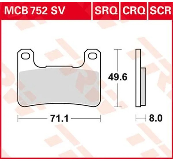 TRW Bremsbeläge & Bremsbacken für SUZUKI GSX-R 600 2004-2010