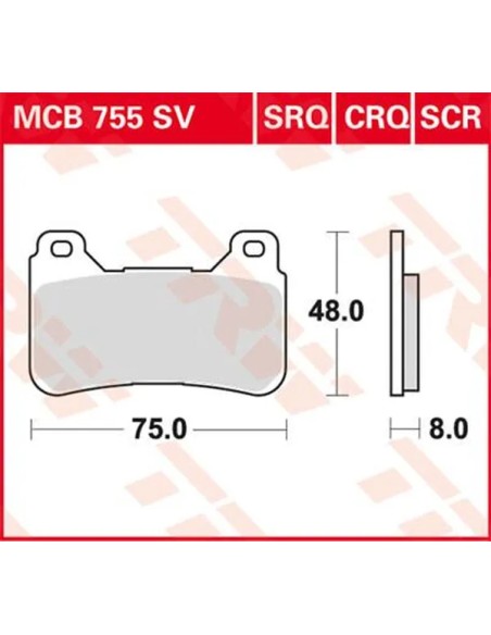 TRW Bremsbeläge & Bremsbacken für HONDA CBR 600 RR 2005-2017