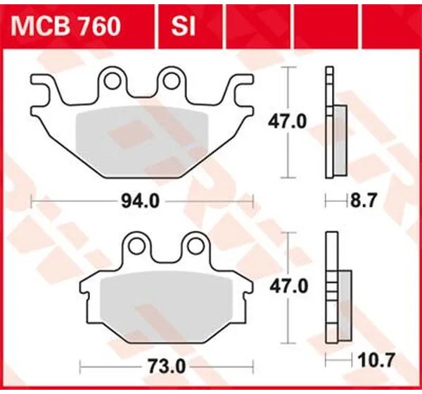 TRW Bremsbeläge & Bremsbacken für KYMCO MXU 500 4X4 2006-2017