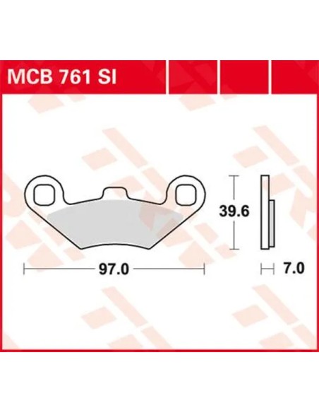 TRW Bremsbeläge & Bremsbacken für POLARIS SCRAMBLER 500 4X4 1997-2012