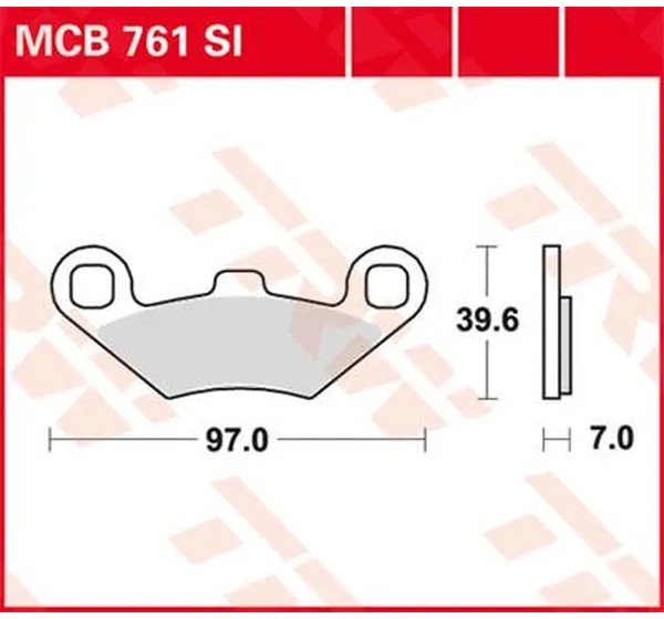 TRW Bremsbeläge & Bremsbacken für POLARIS SCRAMBLER 500 4X4 1997-2012