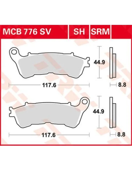 TRW Bremsbeläge & Bremsbacken für HONDA CBF 1000 ABS 2006-2010