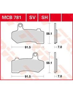 SV Series gesinterte Bremsbeläge