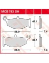 SH Series gesinterte Hinterrad-Bremsbeläge