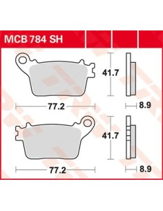 SH Series gesinterte Hinterrad-Bremsbeläge