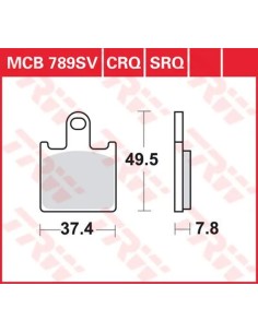 SV Series gesinterte Bremsbeläge
