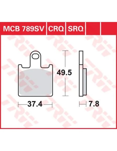 TRW Bremsbeläge & Bremsbacken für KAWASAKI ZZR 1400 ABS 2006-2015