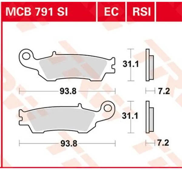 TRW Bremsbeläge & Bremsbacken für YAMAHA YZ 250 F 2007-2023
