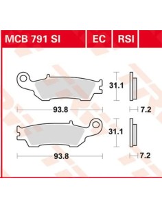 SI Series gesinterte Offroad-Bremsbeläge