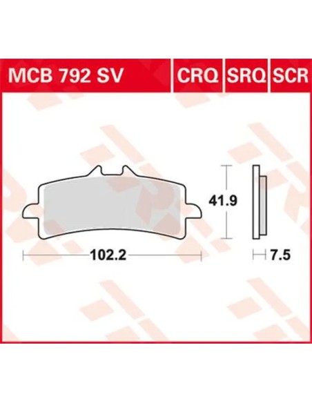TRW Bremsbeläge & Bremsbacken für SUZUKI GSX-S 1000 ABS 2015-2024