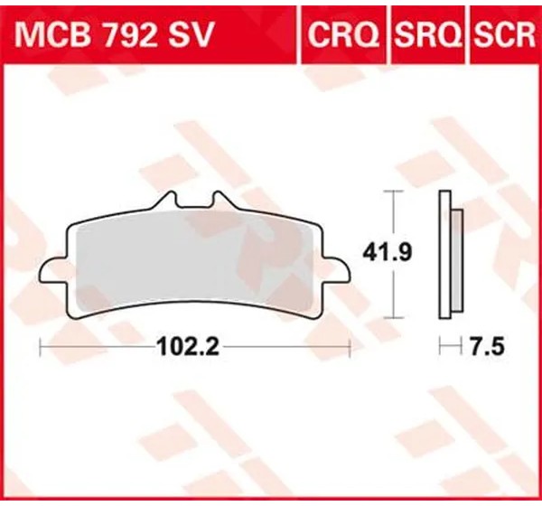 TRW Bremsbeläge & Bremsbacken für SUZUKI GSX-S 1000 ABS 2015-2024