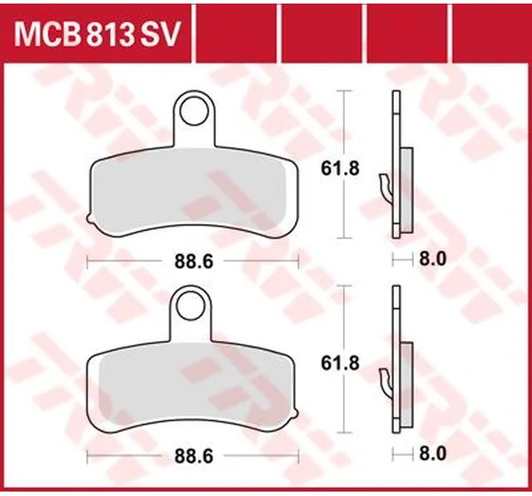 TRW Bremsbeläge & Bremsbacken für Harley Davidson FXDB 1584 2008-2013