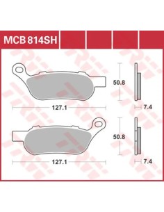 SH Series gesinterte Hinterrad-Bremsbeläge