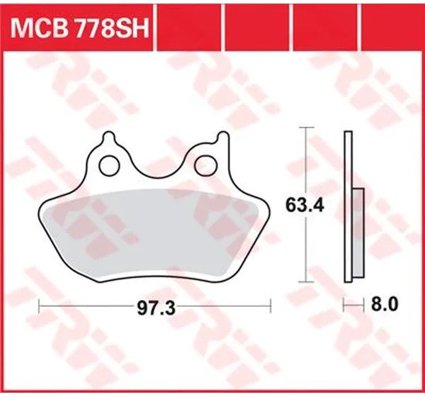 TRW Bremsbeläge & Bremsbacken für Harley Davidson FLHRCI 1450 EFI 2000-2006