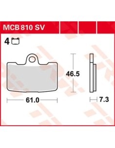 SV Series gesinterte Bremsbeläge
