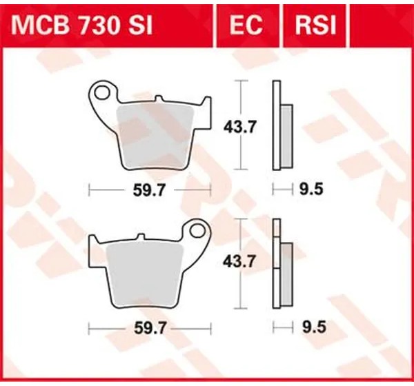 TRW Bremsbeläge & Bremsbacken für HONDA CRF 450 R 2002-2022