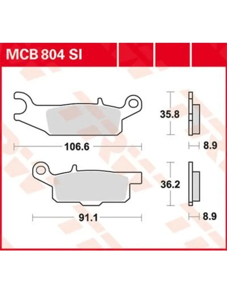 TRW Bremsbeläge & Bremsbacken für YAMAHA YFM 700 GP 4X4 2016-2025