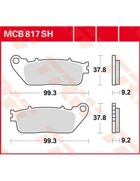 TRW Bremsbeläge & Bremsbacken für HONDA CB 1000 R ABS 2008-2024