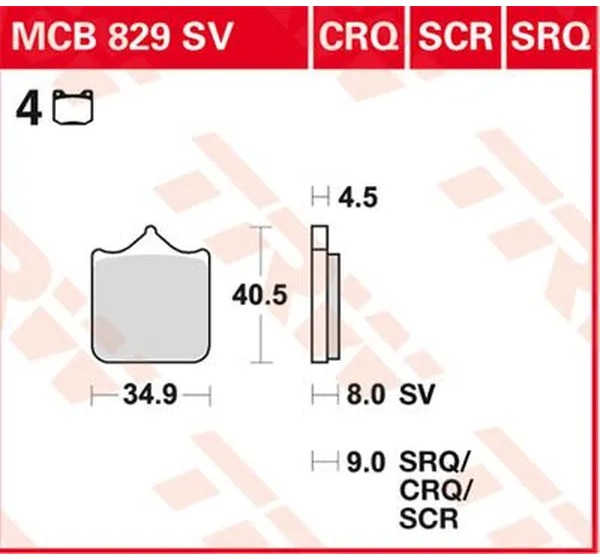 TRW Bremsbeläge & Bremsbacken für BMW S 1000 R ABS 2014-2024