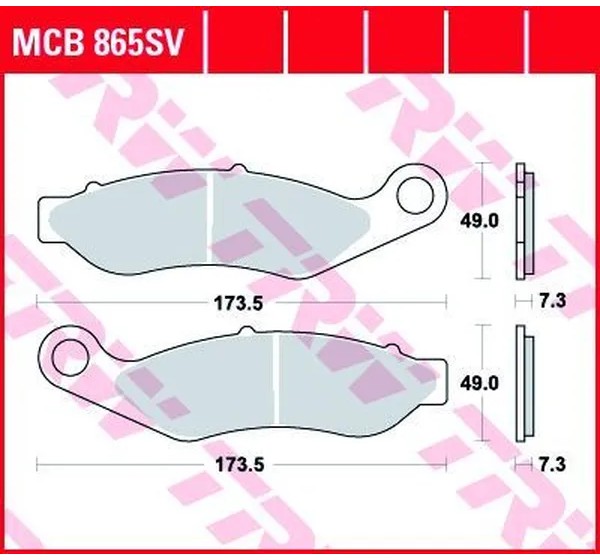 TRW Bremsbeläge & Bremsbacken - BRAKE PAD SINTER FRONT STREET