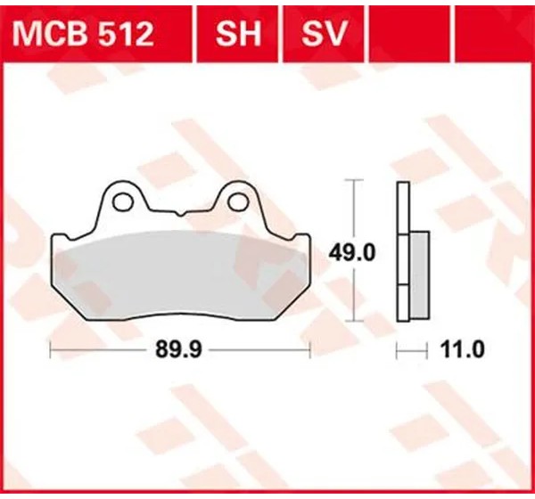 TRW Bremsbeläge & Bremsbacken - BRAKE PAD SINTER REAR STR