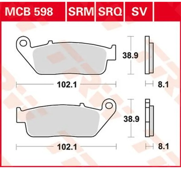 TRW Bremsbeläge & Bremsbacken - BRAKE PAD SINTER SCOOTER 125+
