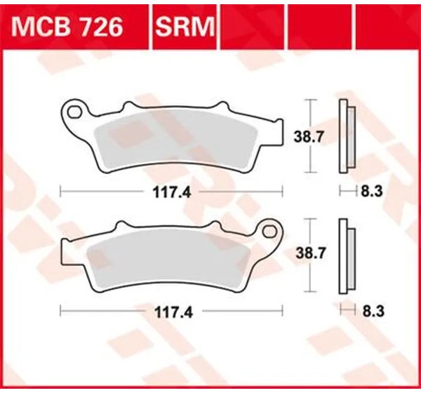 TRW Bremsbeläge & Bremsbacken - BRAKE PAD SINTER SCOOTER 125+
