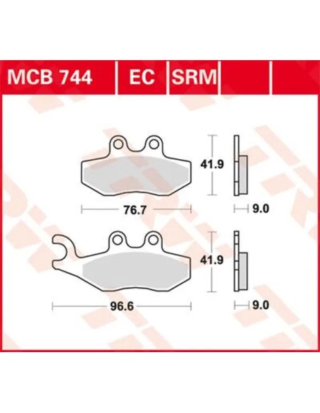 TRW Bremsbeläge & Bremsbacken - BRAKE PAD SINTER SCOOTER 125+
