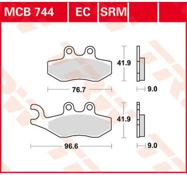 TRW Bremsbeläge & Bremsbacken - BRAKE PAD SINTER SCOOTER 125+